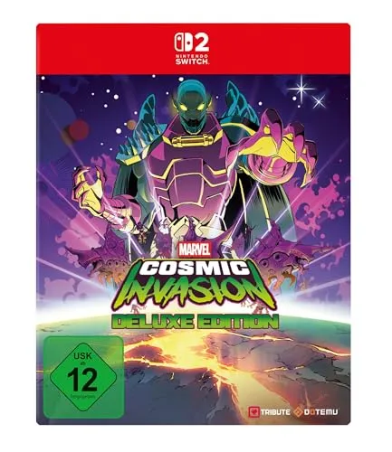 Marvel - Cosmic Invasion (Deluxe Edition) für Nintendo Switch 2 - Erlebe die Deluxe Edition des Action & Abenteuer-Spiels Marvel - Cosmic Invasion. Entwickelt von Dotemu, bietet es spannende Spielmechaniken und aufregende Abenteuer für die Nintendo Switch 2.