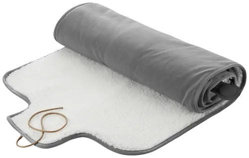 Medisana OL 800 Outdoor Wärmedecke - kabellose Heizdecke mit 3 Temperaturstufen, flauschiges Material und kompakt aufrollbar für unterwegs