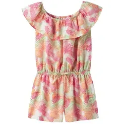 Name It Jumpsuit NKFVINAYA PLAYSUIT FFF grün 140 - Modischer Kinderjumpsuit in Arcadian Green AOP, elastisches Material für optimalen Tragekomfort, ideal für warme Tage.