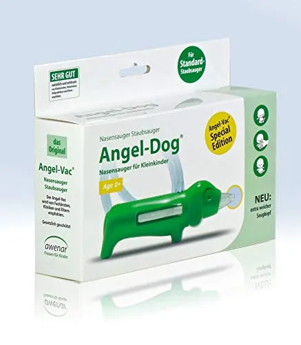 Angel Vac Dog Nasensauger 1 Stück - Arzneimittel für Hunde, sanfte Nasenreinigung ohne Stress, ideal für die Gesundheit Ihres Haustieres