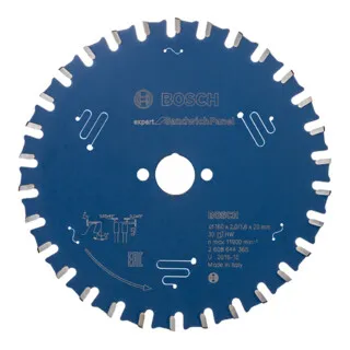 Bosch Professional Kreissägeblatt Expert for Sandwich Panel Ø 160 mm - Kreissägeblätter für präzises Schneiden von Sandwich-Paneelen, mit speziellen Microteq-Zähnen für langlebige Leistung und weniger Vibration.