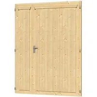 Doppeltür SKAN HOLZ 148 x 198 cm natur - Gartenhäuser, hochwertige Doppeltür aus robustem Holz, ideal für einen stilvollen Zugang zu Ihrem Gartenhaus.