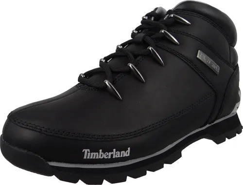 Timberland A17JR Herren Euro Sprint Hiker Chukka Boots - Gr. 46 EU, Schwarz (Black Reflective) - Wanderschuhe aus robustem Nubukleder mit Gummizugverschluss, ideal für Outdoor-Abenteuer und Komfort auf jedem Terrain.