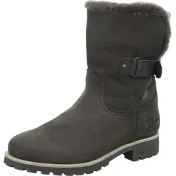 Panama Jack Damen Felia Igloo Stiefel, Grau, 37 EU - Wanderschuhe mit wasserfestem Design, gefüttert mit echtem Fell für optimalen Komfort und Wärme, ideal für Outdoor-Abenteuer.