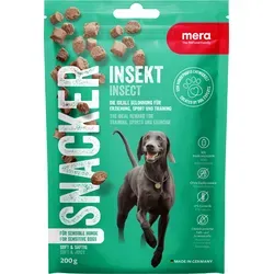 mera Snacker Insekt Leckerlie für Hunde | Unsere saftig soften Trainingssnacks | Hundesnacks | Lecker und gesund belohnen, trainieren und verwöhnen 200g