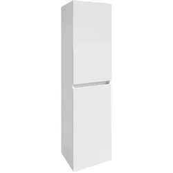 Leziter Cube Hängeschrank in Weiß - Hängeschrank Cube in elegantem Weiß, ideal für kleine Bäder. Mit zwei Türen und Einlegeböden bietet er viel Stauraum für Badutensilien. Hochglänzende Oberfläche und modernes Design sorgen für stilvolle Akzente.
