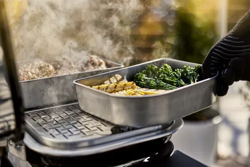 Weber 6613 Grillzubehör Barbecue-Set Multifunktions-Set 4-teilig Lumin Compact