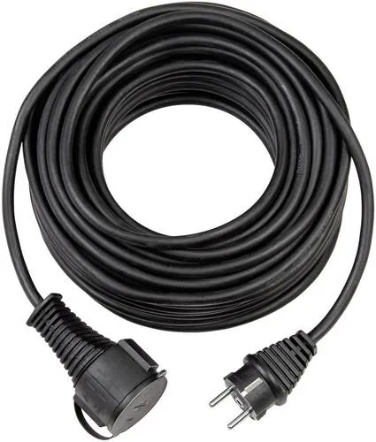 Brennenstuhl 1161420 Verlängerungskabel 5 m - Hochwertiges Gummi-Verlängerungskabel von Brennenstuhl, ideal für den Außenbereich. Es bietet Sicherheit durch Spritzwasserschutz und ist perfekt für temporäre Einsätze.