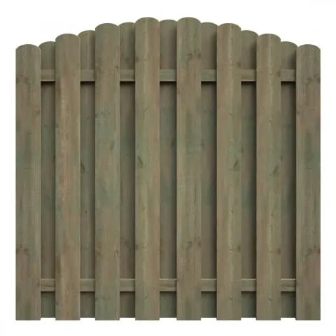 Delta Bohlenzaun Boleo rund Kiefer kdi grün 180x180/160cm 5900236511248