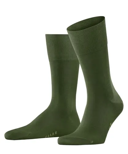 FALKE Herren Socken Tiago M So Fil d´Écosse Baumwolle einfarbig 1 Paar, Grün Cypress 7528, 45-46