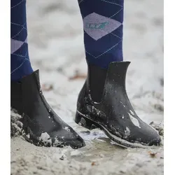 ELT WALDHAUSEN Jodhpurstiefelette Chelsea Reitstiefel, schwarz - Reitstiefel aus 100% PVC, ideal für Reiter mit hohem Komfort und Langlebigkeit, perfekt für Training und Wettkampf.