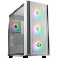 Cooler Master MasterBox 600 - E-ATX-Airflow-Gehäuse mit gehärteter Glaswand, 3x 140mm ARGB-PWM-Lüfter und USB 3.2 Gen 2x2 Typ-C für optimierte Kühlung und modernes Design