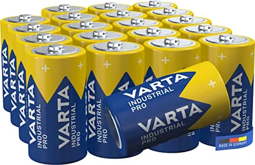 VARTA Batterien C Baby, 20 Stück - Hochleistungs-Alkaline-Batterien - Batterien für jeden Einsatz, auslaufsicher und langlebig, ideal für Geräte mit hohem Energiebedarf. 10 Jahre Haltbarkeit, Made in Germany, perfekt für Radio, Spielzeug und mehr.