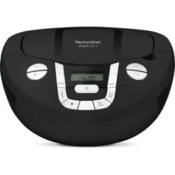 TechniSat Viola CD-1 - Tragbarer Stereo CD-Player mit Bluetooth - Radios: Kompakte Boombox mit Tragegriff, Bluetooth-Audio-Streaming und 2 x 1 W RMS-Lautsprechern für ausgezeichneten Sound überall.