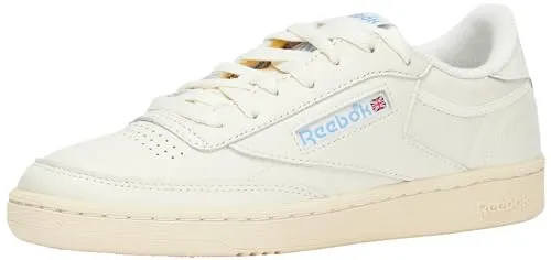 Reebok Damen Club C 85 Vintage Sneaker - Chalk Alabas Skyblu, 39 EU - Damen-Sneaker mit hochwertigem Leder-Obermaterial und stylischem Vintage-Look, ideal für Alltag und Freizeit.