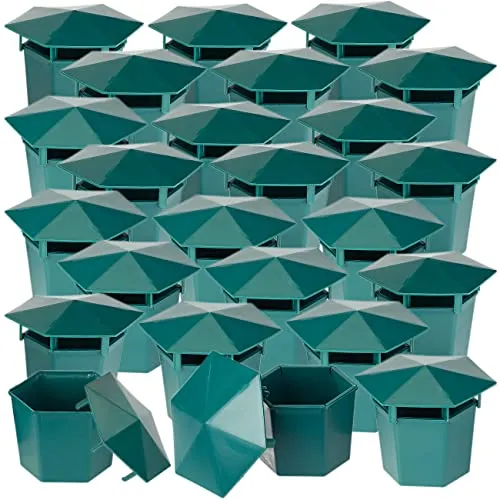 Exbuster Schnecken-Fallen: 24er-Set Premium Bio-Schneckenfallen ohne Chemie und Gift (Fallen zur Abwehr von Schnecken, Falle zur Bio-Abwehr von, Garten)