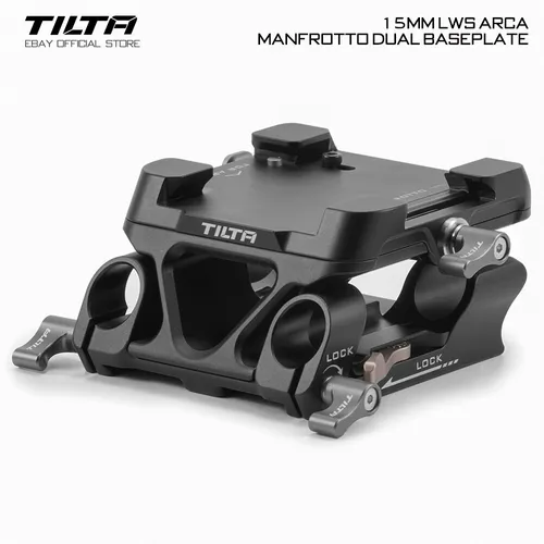 Tilta 15mm LWS Arca Manfrotto Dual Baseplate Camera Expansion Mounting TA-DBP-B
