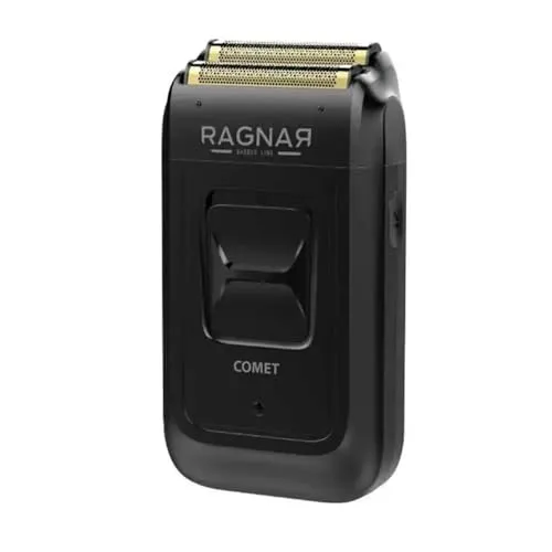 EUROSTIL Ragnar Schwarz Rasierer - Haarschneider für Trockenrasur, batteriebetrieben und unisex, bietet zusätzlichen Komfort und eine flexible Gestaltung für ein optimales Rasurerlebnis.