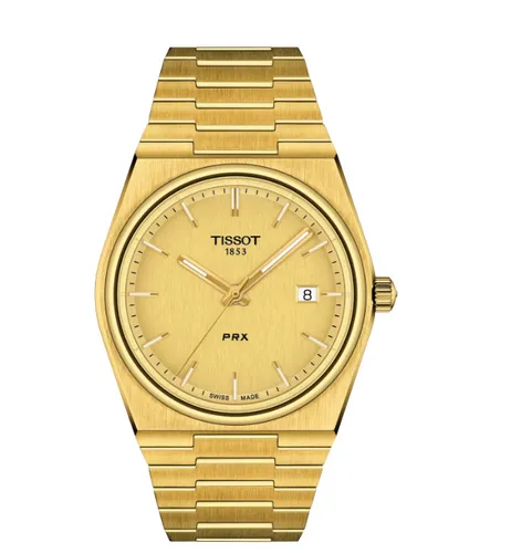 Tissot PRX Quartz Casual T137.410.33.021.00 Herrenuhr - Armbanduhren: Elegante Herrenuhr mit 100 m Wasserdichtigkeit, Saphirglas und hochwertigem Edelstahlarmband für stilvolle Alltagslooks.