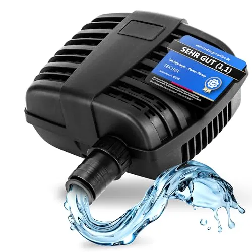Teicher Filterpumpe PP-3000H – Energieeffiziente Teichpumpe für bis zu 3000 l/h - Wasserpumpen – Sparen Sie Strom mit der neuen Teicher PP-3000H, ideal für Gartenteiche und Bachläufe, leise und leistungsstark mit 3 m Förderhöhe.