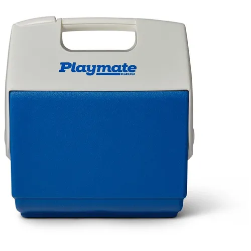 IGLOO Playmate Pal Cooler - Blue/White - 6L - Thermosflasche, 6.6L Kapazität, ideal für Sportevents. Mit praktischem Zelt-Design für bequemen Zugang und neuem Thermecool-Isolationsschaum für bessere Kühlleistung.