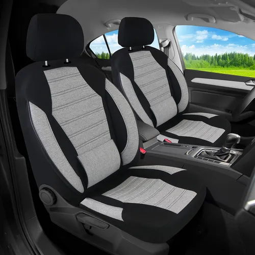 BREMER SITZBEZÜGE Autositzbezüge für Nissan NV200/Evelia (2010-2019) - Zwei hochwertige Schonbezüge für Fahrer- und Beifahrersitz. Langlebig, pflegeleicht und atmungsaktiv – ideal für längere Fahrten. Einfache Montage mit Klettsystem und praktische Rückentaschen für mehr Stauraum.