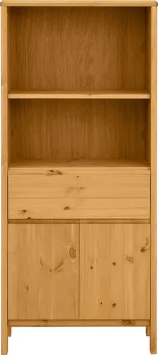 OTTO products Midischrank Jorrick Breite 60 cm, Massivholz Kiefer mit Bio Öl/Wachs behandelt