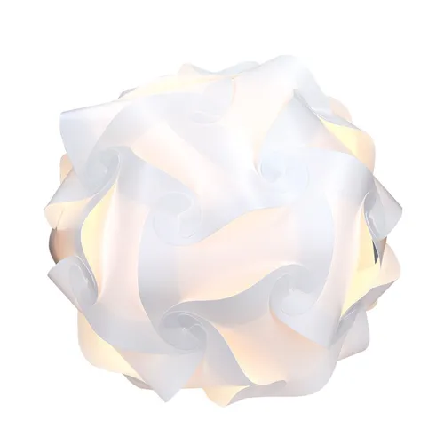 DIY Puzzle Lampe Lampenschirm Schirm min. 15 Designs Ø ca. 40 cm Gr. XL in Weiß