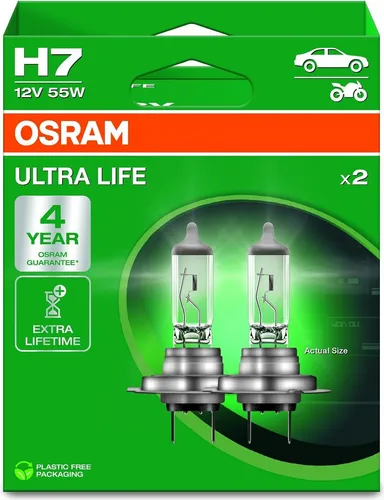 Ams-Osram ULTRA LIFE 64210ULT-2HB Glühlampe - Hochwertige Ams-Osram Glühlampe für Hauptscheinwerfer, langlebig und zuverlässig, ideal für sicheres Fahren bei Nacht.