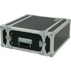 Proel CR103BLKM 3U 19" Rack Case 35cm - Robustes Rack Case aus 8 mm starkem Marinesperrholz mit kratzfester Beschichtung. Ideal für Audiozubehör, bietet sicheren Transport und einfache Handhabung durch Klappgriffe und Butterfly-Verschlüsse.