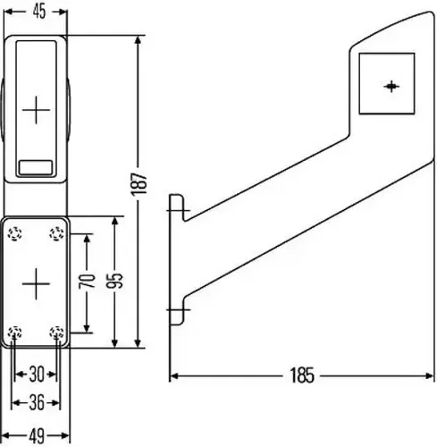 Hella Umrissleuchte 2XS 955 260-007 - Rückfahrlichter mit hoher Sichtbarkeit, ideal für sicheres Rangieren und Fahren bei Dunkelheit.
