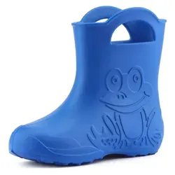 Ladeheid Eva Kinder Gummistiefel - Federleicht & Wasserdicht - Stiefel für Jungen, aus leichtem Material mit rutschfester Sohle. Praktische Griffe ermöglichen selbstständiges Anziehen. Ideal für Regenwetter und in verschiedenen Farben erhältlich.