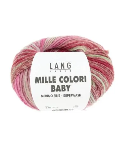 Lang Yarns Mille Colori Baby 845.0212 - rosa/rot/beige