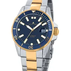 Jacques Lemans Liverpool Herrenuhr 1-2014F - 42mm, 20ATM, Blau - Sportliche Herrenuhr von Jacques Lemans mit 20 ATM Wasserdichte und Automatik-Antrieb. Ideal für aktive Männer, die Stil und Funktionalität schätzen.