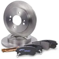 Bestprice Bremsscheiben + Bremsbeläge Hinterachse für Kia & Hyundai (10602572) - Hochwertiger Satz Bremsscheiben und Bremsbeläge für die Hinterachse, inklusive Anti-Quietsch-Paste. Ideal für zuverlässige Bremsleistung und Sicherheit im Straßenverkehr. Passend für zahlreiche Kia- und Hyundai-Modelle.