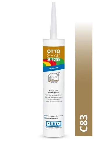 OTTOSEAL S 125 - Boden- und Sanitär-Silikon 310 ml, geruchsarm und schimmelsicher für langlebige Fugen