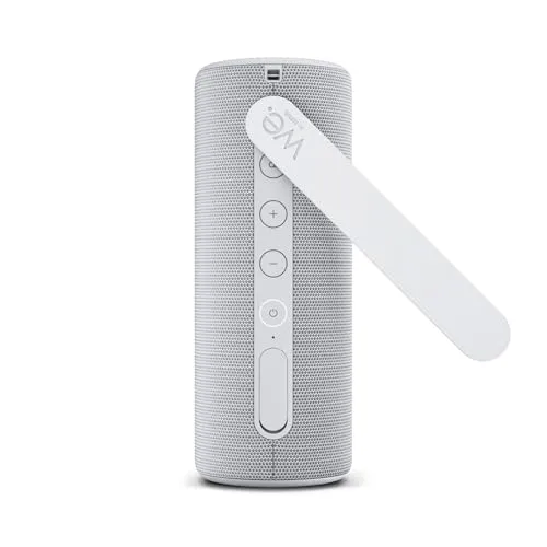 Loewe We. HEAR 2 Cool Grey - Tragbarer 60W Bluetooth Lautsprecher mit 17h Akkulaufzeit und spritzwassergeschützt (IPX6), ideal für Outdoor-Events und Partys.