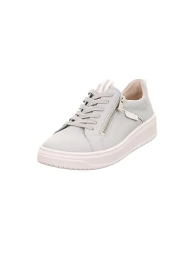 Legero Damen REJOISE Sneaker, Aluminio 2500, 37.5 EU - Damen-Sneaker mit herausnehmbarer Ledereinlegesohle und atmungsaktivem Futter aus Bambusfaser für optimalen Komfort und einen schnellen Einstieg dank Reißverschluss.