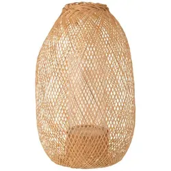 DAHEIM Laterne Hazel 49 cm aus Bambus in Braun - Elegante Laterne aus robustem Bambus, ideal für stimmungsvolle Beleuchtung und dekorative Akzente in deinem Zuhause.