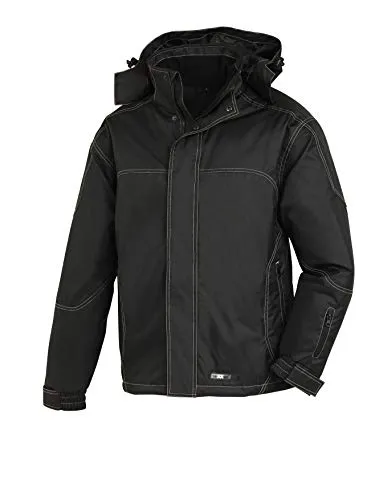 teXXor Arbeitsjacke Aspen, 4137 - Wasserdichte Winterjacke in Schwarz, Größe L - Arbeitskleidung & Uniformen: Schützen Sie sich mit dieser wasserdichten und winddichten Winterjacke mit Steppfutter, ideal für kalte und nasse Tage.