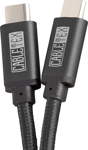 CABLETEX Ladekabel für PS5 DualSense Controller, 3 Meter Gaming-Controllerkabel, USB-C, USB Typ C, USB-C, USB Typ C (300 cm), Schnellladekabel, Nylonmantel, Kompatibel mit Play Station 5 Controller