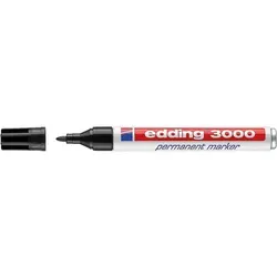 Edding 3000 Permanentmarker, schwarz, 1,5 - 3 mm - Der Edding 3000 Permanentmarker in Schwarz bietet eine flexible Strichbreite von 1,5 bis 3 mm. Ideal für verschiedene Oberflächen, sorgt er für präzise und langlebige Markierungen. Perfekt für kreative Projekte und den Büroalltag!  