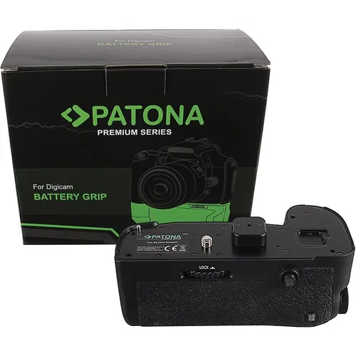 PATONA 1488 - Ersatz für Panasonic DMW-BGG9 - Foto- & Video-Zubehör mit IR-Fernbedienung, ideal für längere Fotosessions mit der Lumix DC-G9 und zusätzlichem Batteriefach für mehr Energie.