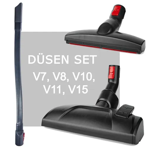 Ersatzteile Set für Dyson V7 V8 V10 V11 V15 - Staubsauger-Ersatzteile Set mit 3 Teilen, ideal für eine gründliche Reinigung und vielseitig einsetzbar, perfekt für Tierhaare und Fussel.