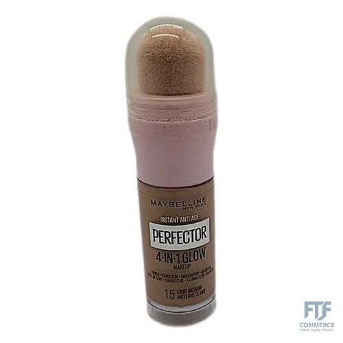 MAYBELLINE NEW YORK Instant Perfector 4-in-1 Make-up Farbton 1.5 Light Medium - MAYBELLINE NEW YORK Instant Perfector 4-in-1, 20 ml, für einen natürlichen Teint. Die leichte Formel sorgt für eine gleichmäßige Hautfarbe und einfache Anwendung für jeden Look.