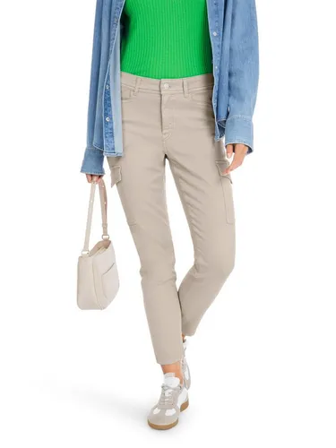 Marc Cain Cargohose "Sweeties" Utility Modell SILEA - Damenmode in warm stone, slim fit Cargohose mit elastischem Material und praktischen Cargotaschen für einen lässigen Look.