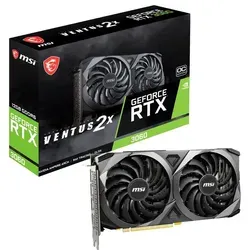 MSI GeForce RTX 3060 VENTUS 2X 12G OC - Gaming Grafikkarte mit 12GB GDDR6, raytracing und geräuscharmem Dual-Fan-Kühlsystem für ultimative Performance