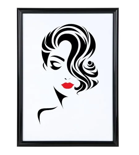 IDEAL TREND Classic Leichter Kunststoffbilderrahmen mit Acrylglas Schutz ohne Kompromisse BD: Farbe: Schwarz | Format: 30x45