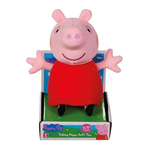 Peppa Pig Sprechendes rotes Kleid Peppa, Vorschule, Plüschtier, sprechender Plüsch