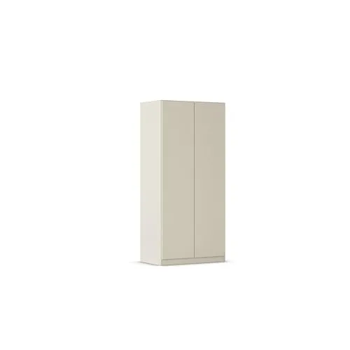 Rauch Möbel Costa Kleiderschrank 2-türig, Beige, 91 cm - Stilvoller Kleiderschrank mit Push-to-Open-Funktion für müheloses Öffnen. Ideal für Schlafzimmer oder Flur, sorgt für Ordnung und ist vielseitig kombinierbar. Hochwertige Verarbeitung „Made in Germany“.